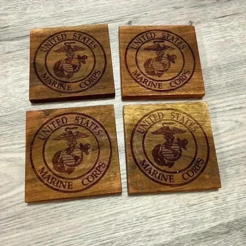 Handmade wooden coasters